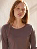 Shirt-Langarm Wolljersey, malve