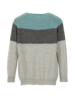 Pullover-Raglan, strick blockstreifen