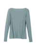 Shirt-Langarm-Flamé,  blaugrün, Rückansicht