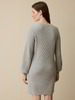 Strickkleid aus Bio-Baumwolle und Wolle, grau melange