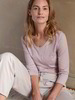 3/4-Arm-Shirt, almost mauve; Hose, sand