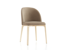 Stuhl Belmont ohne Armlehne 54X60/45X83/48 cm, mit Bezug, Wollstoff Elverum Haselnuss (74), Esche
