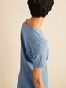 T-Shirt, taubenblau melange