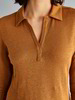 Blusenshirt Leinen 3/4 Arm, ocker gold