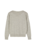 Pullover aus Alpakawolle, grau melange
