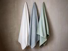 Duschtuch Relief, silberblau, naturweiss und jade