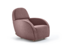 Lounge Chair Sediamo mit Bezug Wollstoff Elverum Pflaume
