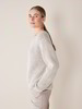 Pullover Langarm, strick rippe natur