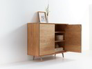 Highboard Tesoro 2-türig, Eiche