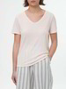Kurzarmshirt aus Bio Baumwolle, light rose