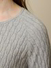 Pullover aus Bio-Baumwolle und Wolle, grau melange