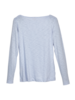 Shirt-Langarm-Flamé, lavendel blau