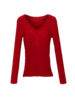 Pullover in tomatenrot, Vorderansicht