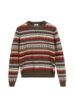 Pullover aus Yakwolle, Wolle und Kamelhaar, yak gemustert