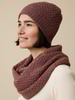 Strickschal aus Alpakawolle, berry melange