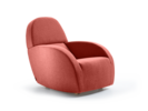 Lounge Chair Sediamo mit Bezug Wollstoff Kaland Ziegel