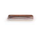 Tablett aus Porzellan, braun