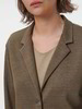 Blazer aus Bio Leinen/Baumwolle, moor