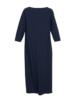 Grüne Erde Kleid Jersey in dunkelblau Rückseite