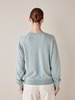 Pullover Langarm, 100 % Bio-Baumwolle, aqua melange