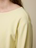 Sweatshirt aus Bio-Baumwolle, pastellgelb