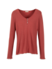 Shirt-Langarm, rouge