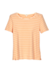 Shirt-Kurzarm-Ringel, ringel offwhite/orange