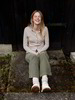 Blusenshirt, natur melange & Cordhose, agave