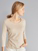 Shirt-3/4 Arm-Ringel, feiner ringel sand