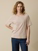 Shirt aus Bio-Baumwolle, camelie/taupe ringel