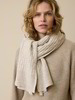 Strickschal aus Bio-Baumwolle und Wolle, sand melange