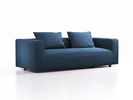 3er Sofa Sereno, bodennah, B235xT96xH71cm, Sitzhöhe 43 cm, inkl. 2 Kissen (70x55 cm), Buche, Wollstoff Elverum Ozean