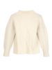 Zopf Pullover Offwhite, Vorderansicht