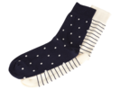 Doppelpackung Ringel/Punkte Socken, Nachtschatten