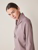 Sweatshirt Langarm, 100 % Bio Baumwolle, deep mauve