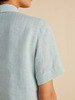 Bluse Kurzarm, Leinen, mint