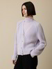 Strickjacke aus Alpakawolle, flieder
