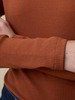 Rollkragenshirt aus Bio Baumwolle/Wolle, kastanie