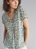 Bluse-Kimono bedruckt, bubble druck