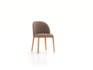 Stuhl Belmont ohne Armlehne 54X60/45X83/48 cm, mit Bezug, Wollstoff Tano Natur (79), Eiche