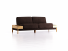 Sofa Alani, B212xT94xH82 cm, Sitzhöhe 44 cm, Eiche, mit Bezug Wollstoff Stavang Torf