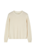 Pullover aus Bio-Baumwolle und Wolle, natur