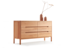 Sideboard Tenso mit 6 Laden, Kernbuche