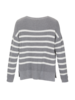 Pullover gestreift grau melange