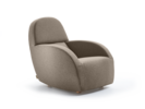 Lounge Chair Sediamo mit Bezug Wollstoff Stavang Torf