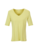 Grüne Erde T-Shirt Rippe in limone Vorderseite
