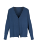 Strick Jacke Yoga, stahlblau, Vorderseite