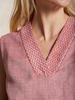 Top-Jacquard-Halbleinen, leinen rot/weiss