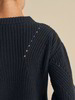 Pullover-Grobstrick, navy