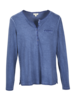 Shirt-Langarm, stahlblau